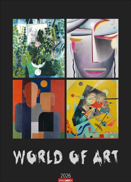 Actual product image World of Art Kalender 2026 (49 x 68 cm, Hardcover, German, English)