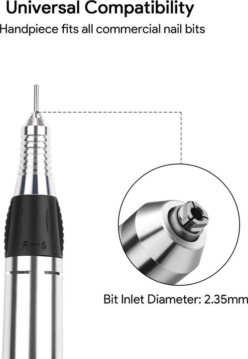 Produktbild Jsda JD 400 Nagelfräser für Gelnägel, 30000 U/Min, inkl. 6 Bits