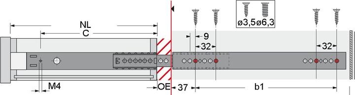 Actual product image Hettich Ka 290/3