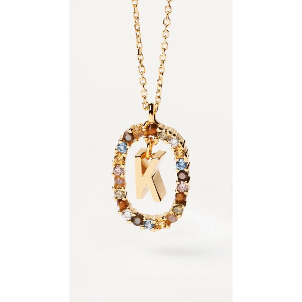 Thumbnail - Pd Paola, Halsschmuck, New Letters K Halskette, (925er Silber, 50 cm)