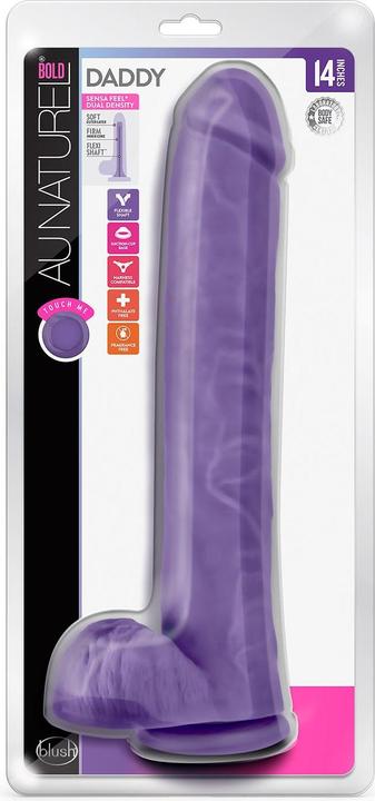Image du produit Blush Novelties Au Naturel Bold Daddy Realistic 14 Inch Suction Cup Harness Compatible FlexiShaft Se