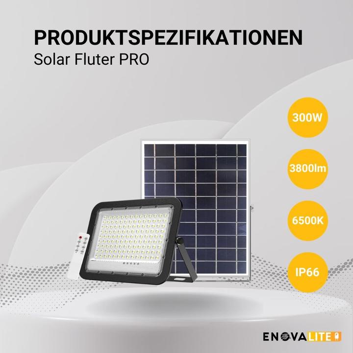 Produktbild Enovalite Solar LED-Fluter (3800 lm, IP65)