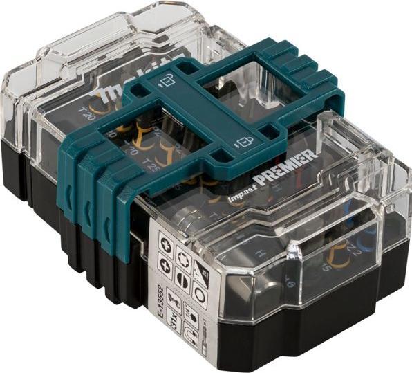 Productafbeelding Makita E-13552 Bitset 31 stuks (PH1, T15, 2x T30, SL4, H5, PZ1, 2xPH3, T10, 2xPZ3, SL6, SL4,5, SL5,5, SL6,0, 2x PH1, 3x PH2, 1x PH3, 2x PZ1, 3x PZ2, 1x PZ3, 2x T10, 2x T15, 3x T20, 2x T25, 1x T30, 1x T40, 1x 3,0, 1x 4,0, 1x 5,0, 1x 6,0, 5 x PZ, H6, 2xT25, H4, 5 x PH)
