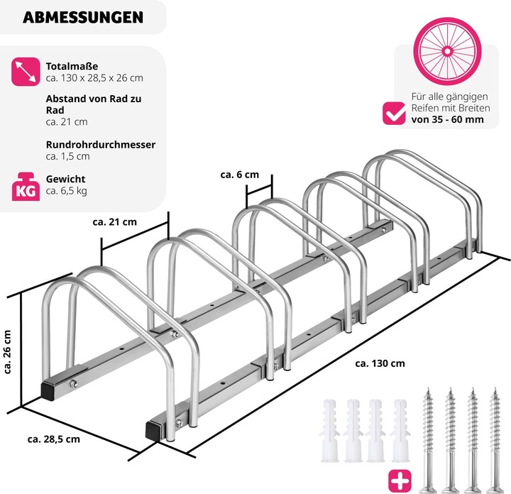 Actual product image tectake Bicycle stand