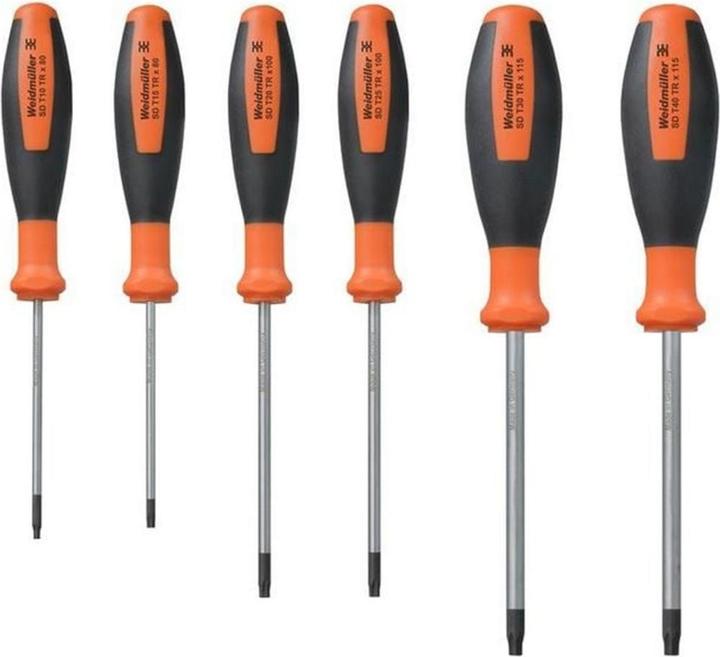 Actual product image Weidmüller Screwdriver Set Uninsulated SD SET T10/15/20/25/30/40 TR (Port)