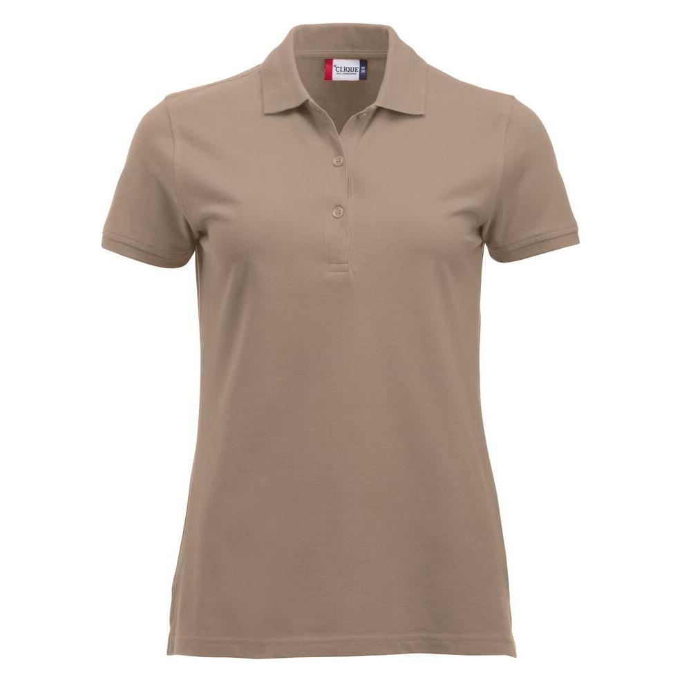Clique, Damen, Shirts, Classic Marion S/S, Braun, (M)
