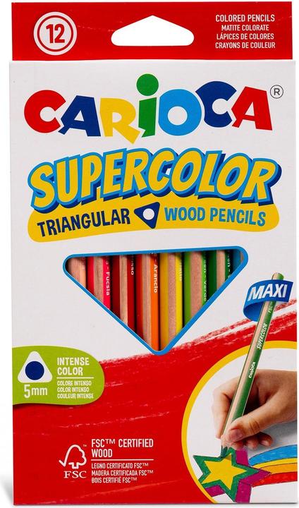 Actual product image Carioca Farbstift Supercolor Maxi E-12 (12x)