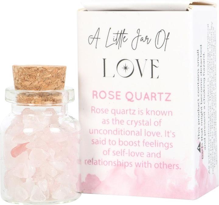 Actual product image Something Different Jar Of Love Rose Quartz Decorative Crystal