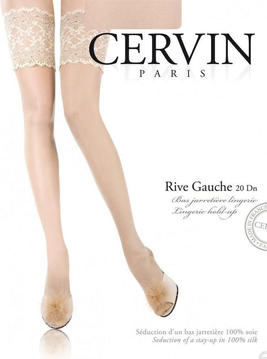 Produktbild Cervin Rive Gauche Halterlose Seidenstrümpfe, Farbe weiss, Grösse 48-50 (20 DEN, 48 - 50)