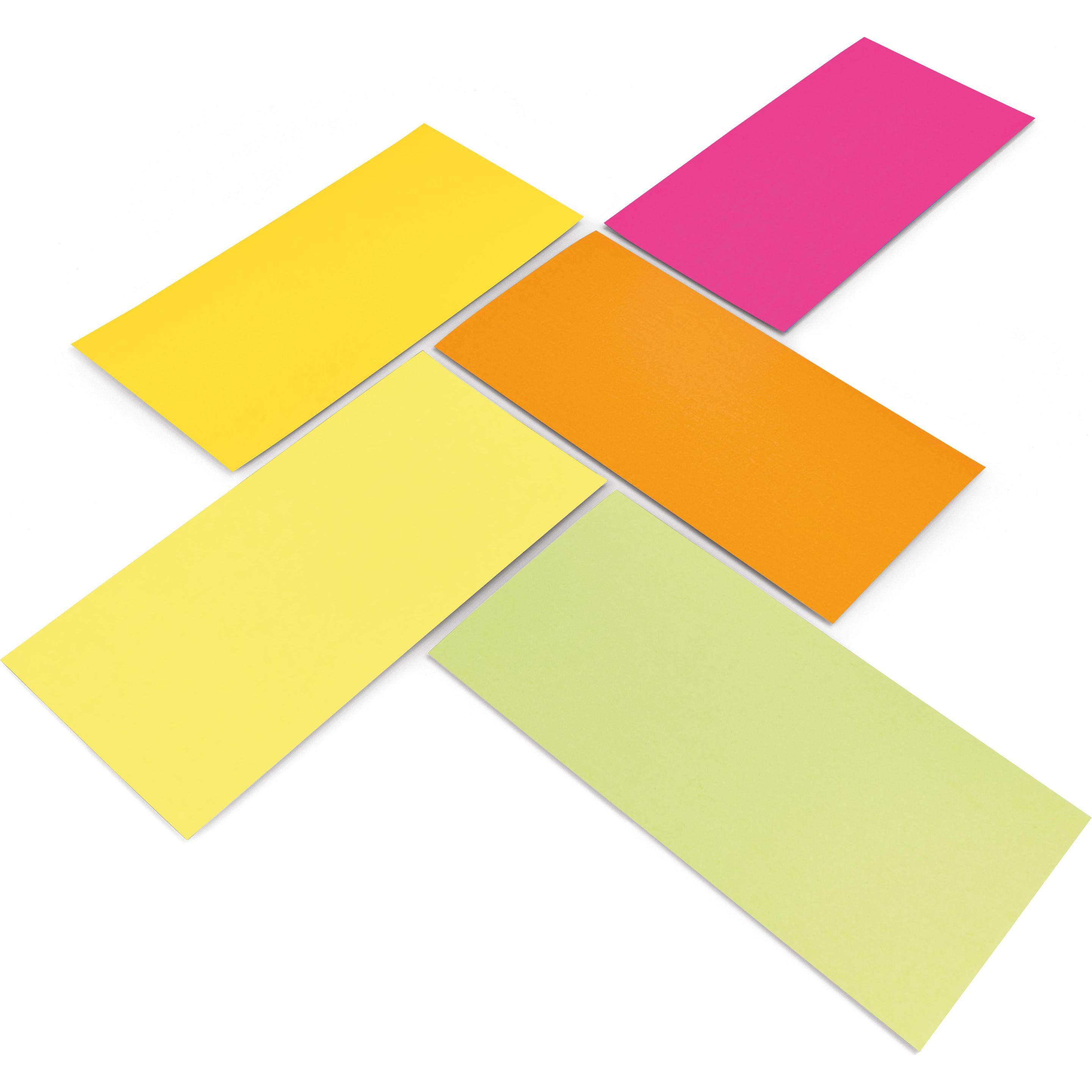 Magnetoplan, Zubehör Präsentieren, Moderationskarten "Neon", 200 x 100 mm hergestellt mit 100 % pflanzlicher Farbe