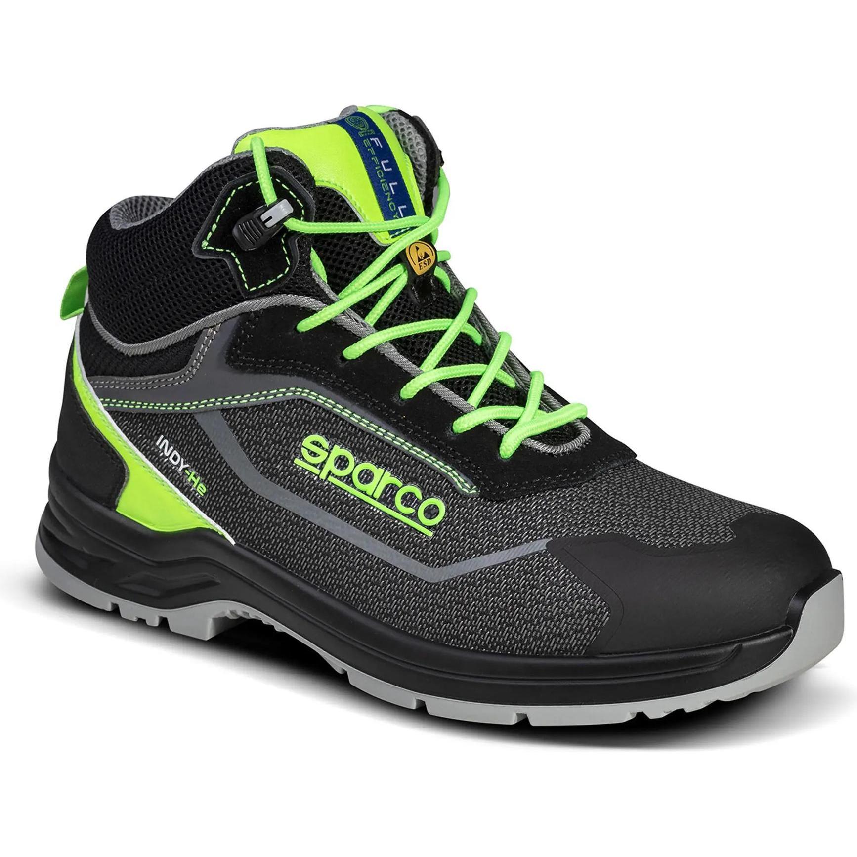 Sparco Schwarz Motorsportschuhe, Sicherheitsschuhe Indy-He (44)