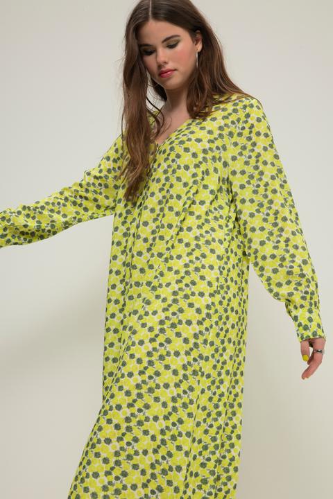 Produktbild Studio Untold Maxikleid, A-Line, Allover-Print, V-Ausschnitt, Knopfleiste (50, 52)