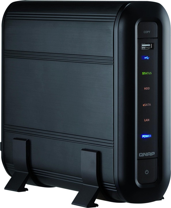 QNAP TS-119, iSCSI NAS, 1x SATA, Windows AD, Aluminium