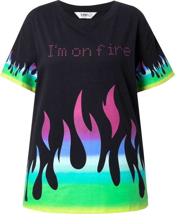 Produktbild Angel of Style T-Shirt, Boxy Fit, Schriftzug "I'm on Fire" (42)