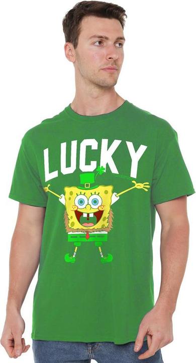Produktbild Spongebob Squarepants Lucky Bob TShirt St PatricksTag (S)