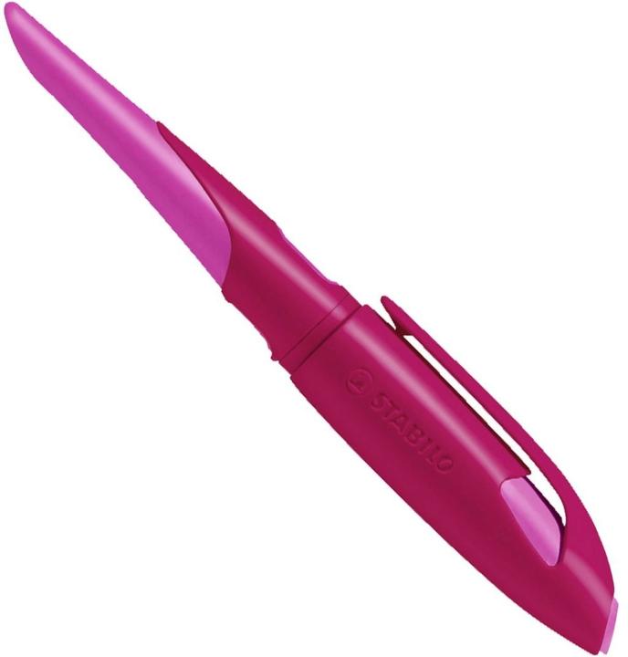 Produktbild STABILO Ergonomischer Schulfüller für Linkshänder mit Anfänger-Feder A - EASYbirdy in beere/pink - E (Beere, Pink, 1 x)