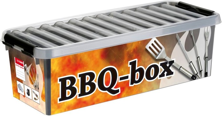 Produktbild Sunware Q-line BBQ Aufbewahrungsbox mit Einsatz 9,5L metallfarbig schwarz (9.50 l)