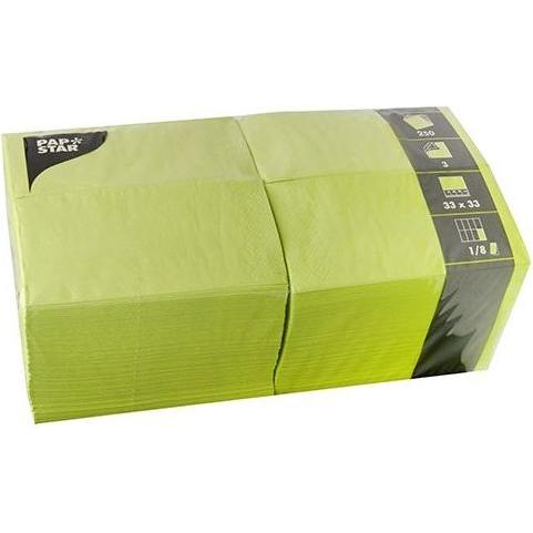 Papstar, Servietten, 87227 Papierserviette Seidenpapier Limette (e) (250 x, 33 x 33 cm)