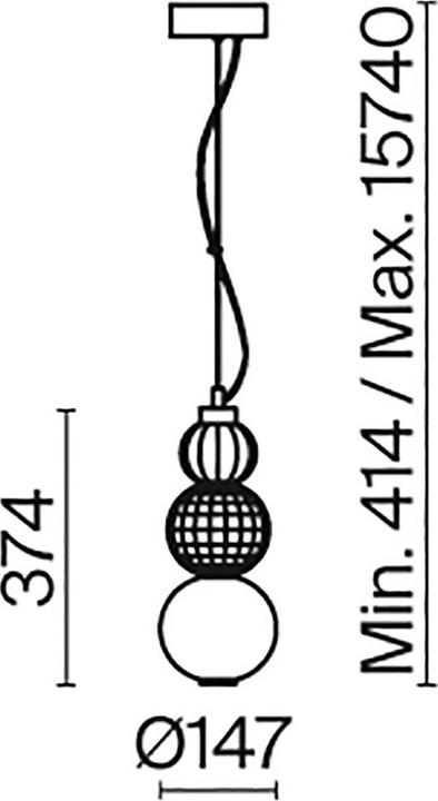 Produktbild Maytoni Collar LED Pendelleuchte, Hängeleuchte 16W Gold-Farbe Warmweiss (800 lm)