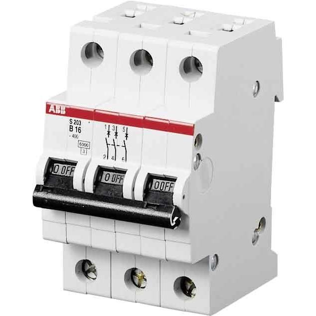 ABB, Schutzschalter, S203M-C50 Sicherungsautomat 50A 10kA C-Charakteristik
