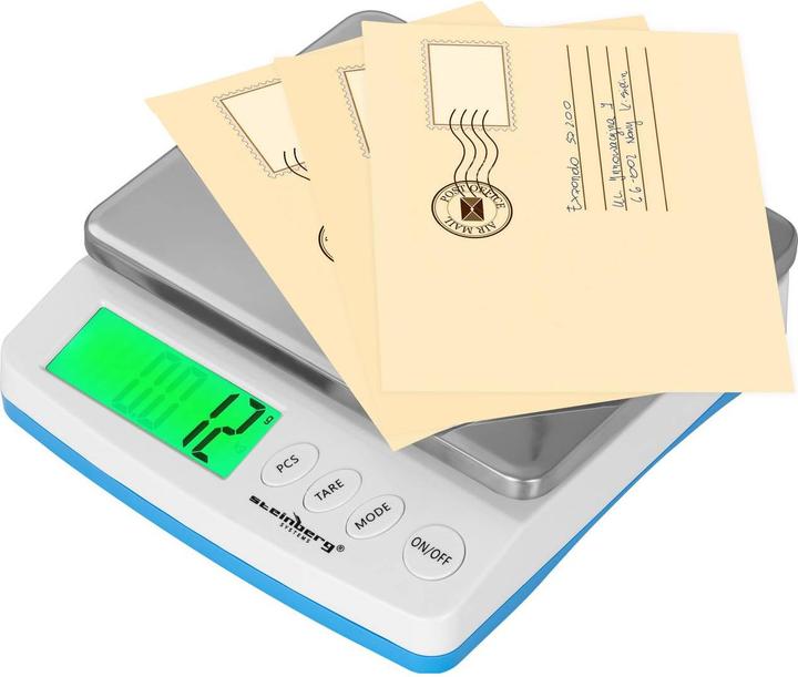 Produktbild Steinberg Briefwaage Küchenwaage Grammwaage Taschenwaage Feinwaage Digital 30 Kg 1 G