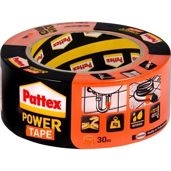 Thumbnail - No Name, Klebeband, Power Tape Pattexorange 30 M (117 mm)