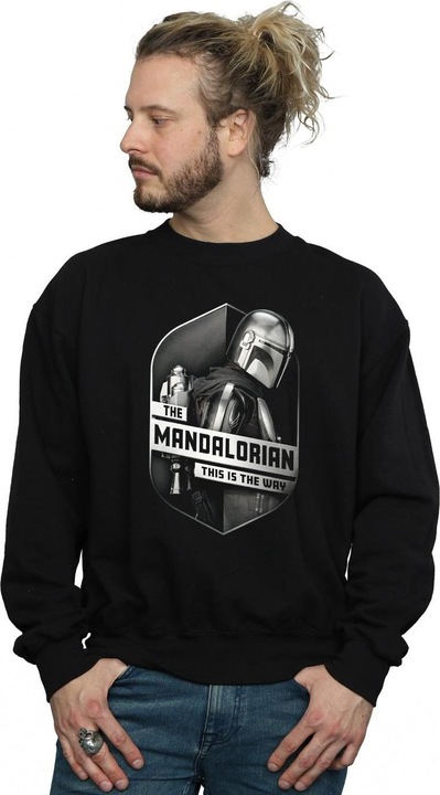 Immagine prodotto Star Wars The Mandalorian This Way Mando Shield Felpa Uomo (XXL)