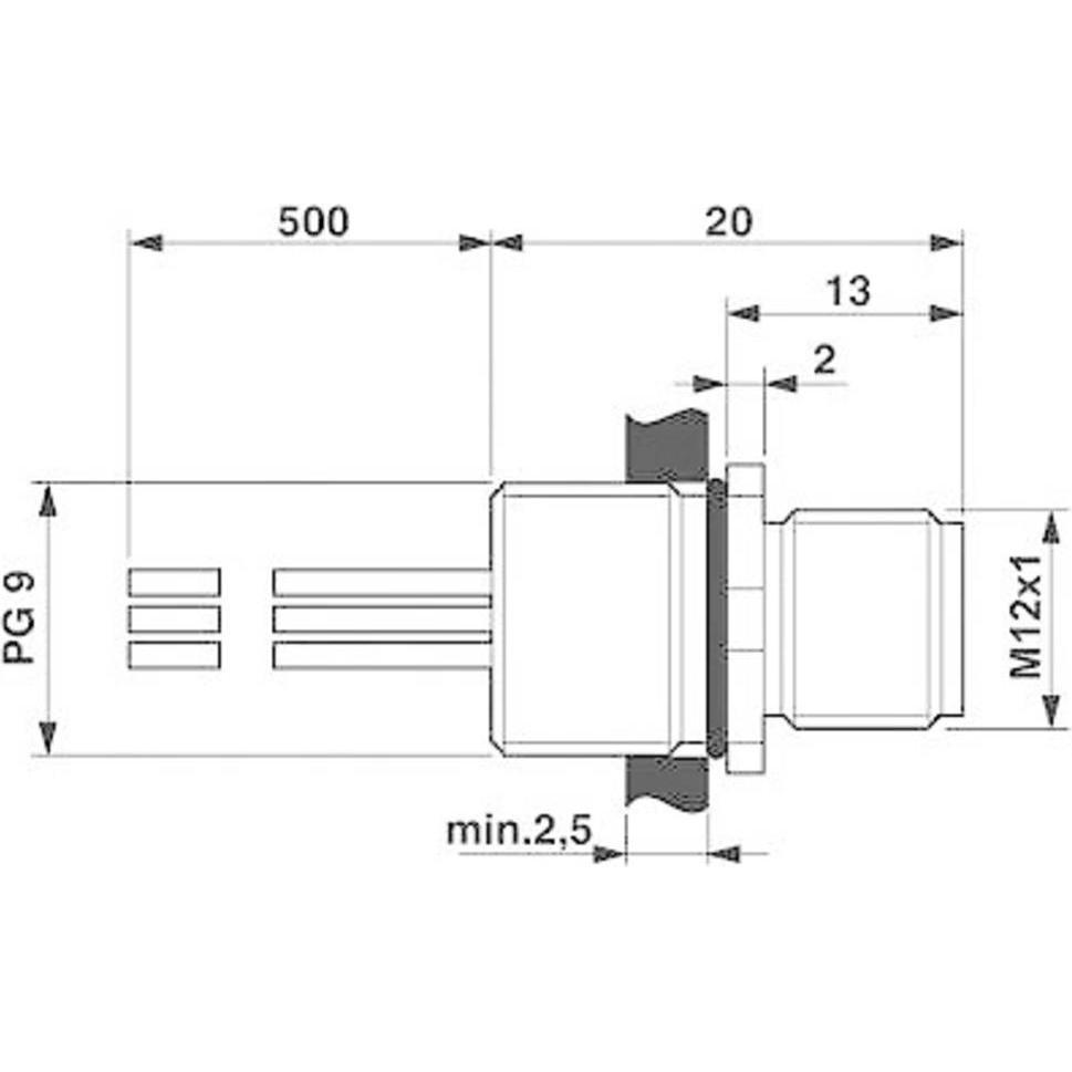 Thumbnail - Phoenix Contact Sensor-/Aktor-Einbausteckverbi, Elektronikkabel + Stecker, Grau
