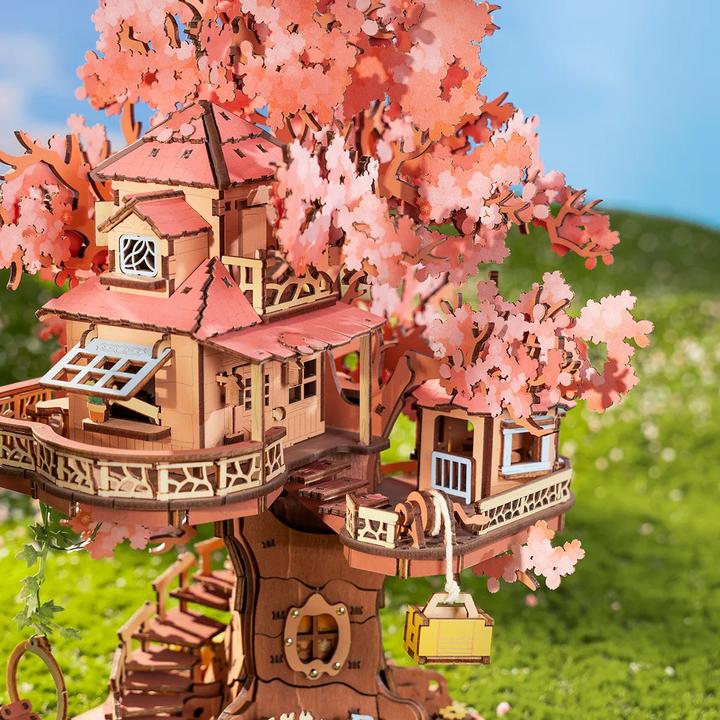 Actual product image Robotime Sakura Tree House