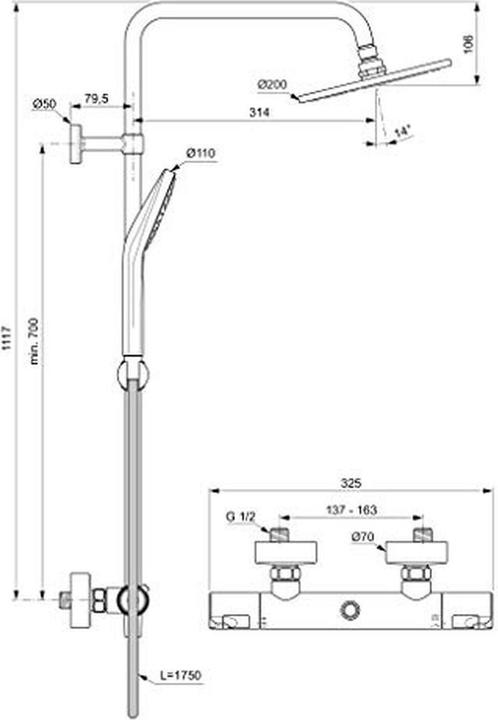 Produktbild Ideal Standard Duschsystem CERATHERM