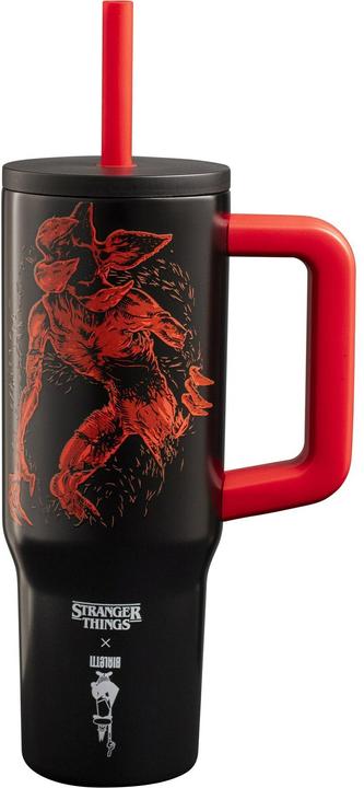 Immagine prodotto Bialetti Trinkbecher Stranger Things, 900 ml, Schwarz / Rot (0.90 l)