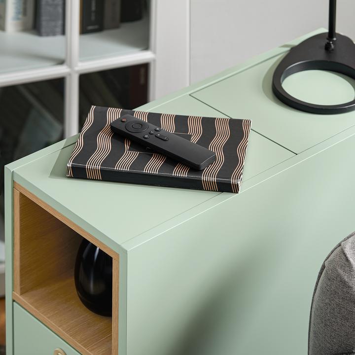 Sofa-Armtablett 25cm - Holz Tablett Mit Clip Für Sofalehnen