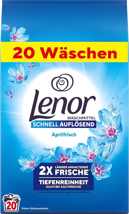 Actual product image Lenor April Fresh (20 Washing cycles, Powder)