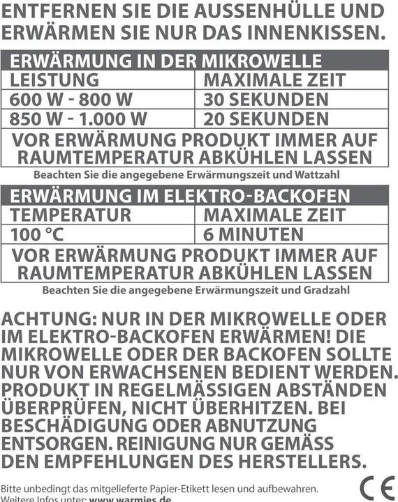 Actual product image Warmies Warmth stuffed animal - Penguins (20 cm)