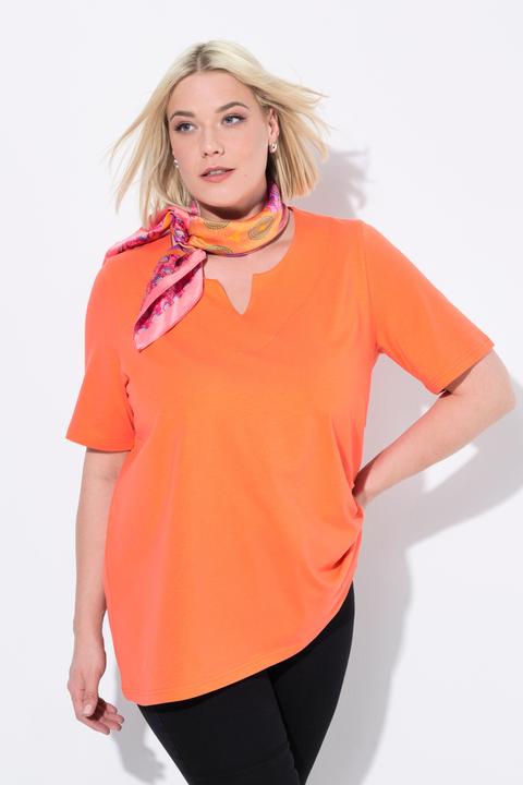 Produktbild Ulla Popken T-Shirt, A-Linie, Tunika-Ausschnitt, Halbarm (56)