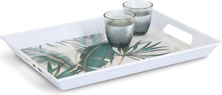 Produktbild Zeller Present Tablett Melamin Palm leaves