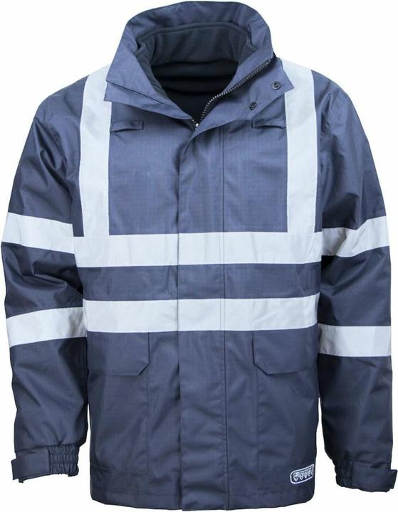 Asatex Multinorm-Parka 3850B blau, Reflex, Gr. L Gr. L