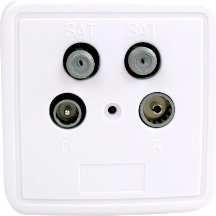 Image du produit Televes Boîtier d'antenne ADO 4N Boîtier de dérivation 4 trous TWIN SIMPLE (Prise antenne)