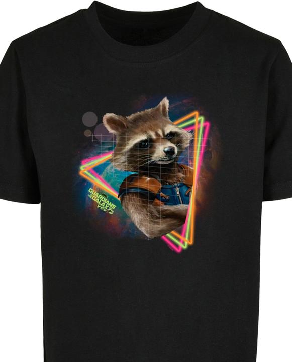 Produktbild Absolute Cult Kids Guardians Of The Galaxy Vol.2 - Neon Rocket Basic Tee 2.0 - 124525 (158, 164)