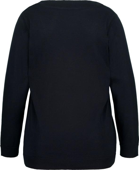 Produktbild Ulla Popken Pullover, V-Ausschnitt, Langarm, weicher Feinstrick (58)