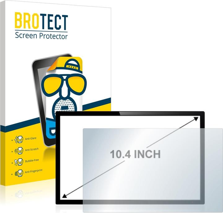BROTECT Anti-glare screen protector matt (2 Piece, 26.4 cm (10.4 inch) [210 x 158 mm])