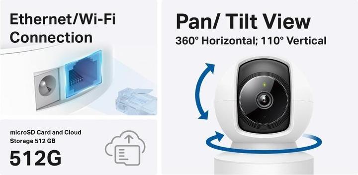 Actual product image TP-Link Tapo C222 Pan/Tilt AI Home Security Wi-Fi Camera (2560 x 1440 Pixels)