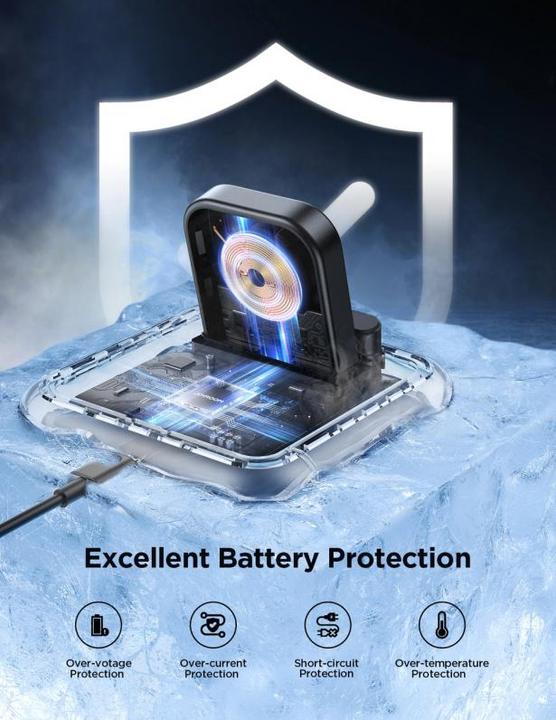 Actual product image Joyroom JR-WQW02 wireless charger for Samsung Galaxy Watch smartwatches - black