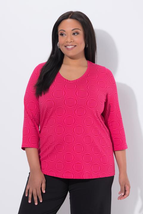 Actual product image Ulla Popken Illusion Print Tee (62)