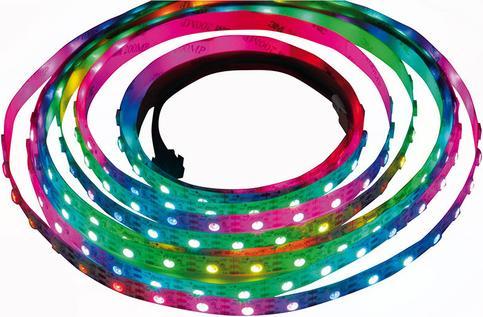 Produktbild Diamex 4-m-LED-Stripe,WS2812,60 LED/m,weisse Platine (RGB, 400 cm, Indoor, Outdoor)