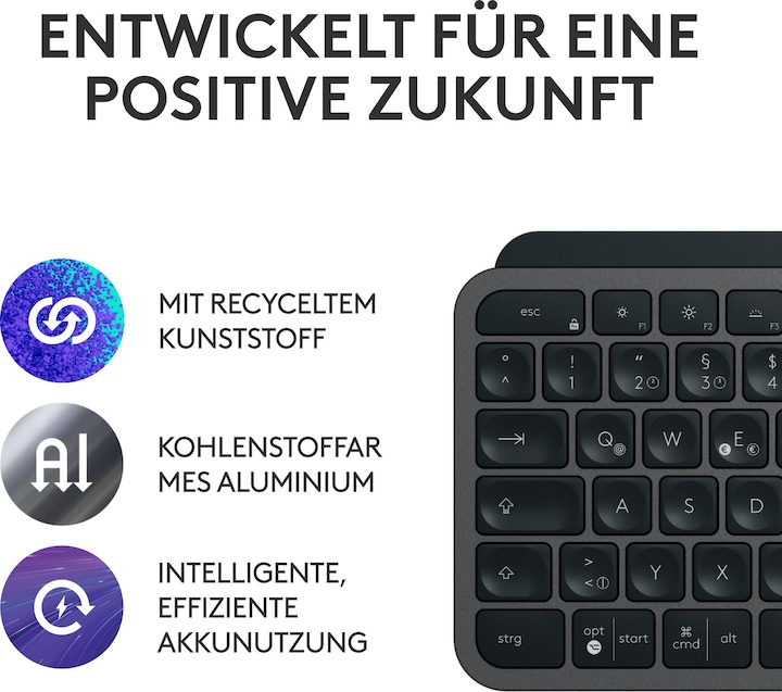 Produktbild Logitech MX Keys S Combo (DE, Kabellos)