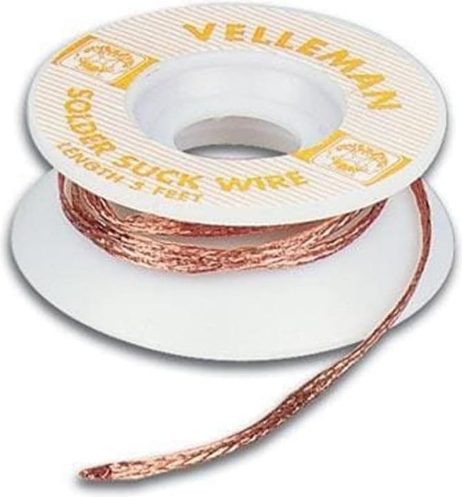 Actual product image Velleman Desoldering wire (desoldering litz)