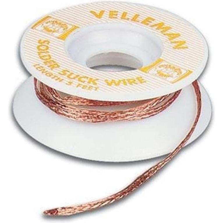 Velleman Entlötlitze 150 cm (Entlötlitze), Lötgerät Zubehör, Kupfer