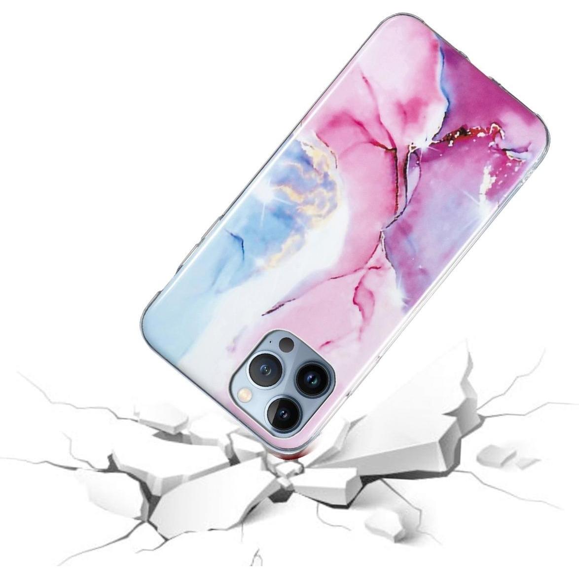 Thumbnail - König Design Schutz Handy Hülle für Apple iPhone 15 Pro Case Cover Marmor Bumper Etuis Schale (Apple iPhone 15 Pro), Sma...