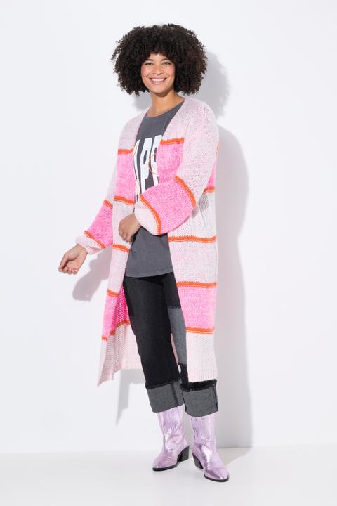 Actual product image Angel of Style Strickjacke, lang, Neonstreifen, offene Form (50, 52)